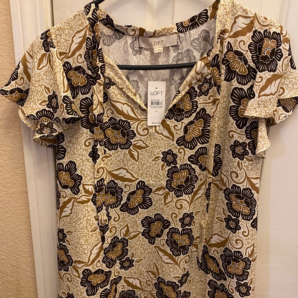 Flower V-Neck Blouse